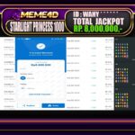 Bukti Jp MEME4D Slot Online 04 April 2025