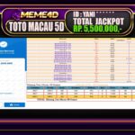 Bukti Jp MEME4D Togel Online 09 April 2025