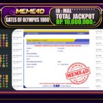 Bukti Jp MEME4D Slot Online 01 Juni 2025