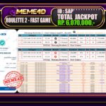 Bukti Jp MEME4D Casino Online 18 Juni 2025