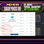 Bukti Jp MEME4D Slot Online 21 September 2025