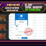 Bukti Jp MEME4D Slot Online 25 Oktober 2025