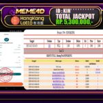 Bukti Jp MEME4D Togel Online 26 Oktober 2025