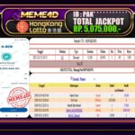 Bukti Jp MEME4D Togel Online 24 Oktober 2025