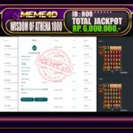 Bukti Jp MEME4D Slot Online 15 Oktober 2025