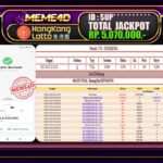 Bukti Jp MEME4D Togel Online 24 Oktober 2025