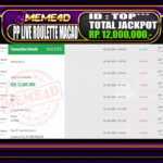 Bukti Jp MEME4D Casino Online 22 Januari 2026
