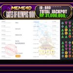 Bukti Jp MEME4D Slot Online 17 March 2026