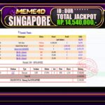 Bukti Jp MEME4D Togel Online 20 March 2026