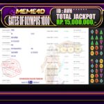 Bukti Jp MEME4D Slot Online 18 March 2026