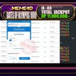 Bukti Jp MEME4D Slot Online 26 March 2026