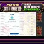 Bukti Jp MEME4D Slot Online 22 March 2026