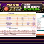 Bukti Jp MEME4D Togel Online 26 March 2026
