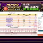 Bukti Jp MEME4D Togel Online 22 March 2026