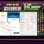 Bukti Jp MEME4D Slot Online 18 March 2026