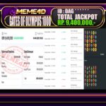 Bukti Jp MEME4D Slot Online 15 April 2026