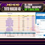 Bukti Jp MEME4D Togel Online 16 April 2026