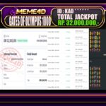 Bukti Jp MEME4D Slot Online 15 April 2026