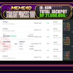 Bukti Jp MEME4D Slot Online 05 April 2026