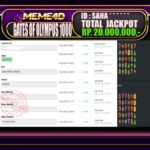 Bukti Jp MEME4D Slot Online 07 April 2026